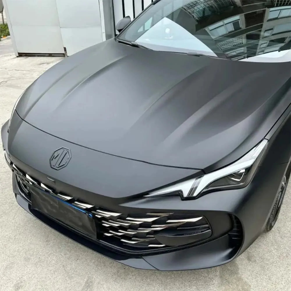 Black Matte Car Vinyl Film Self-adhesive Auto Motorcycle Body Wrapping Film Matt Blac lifestyle view