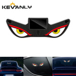 1PCS Solar Power Devil’s Eye Car Window Ambient Light With Suction Cup USB-C Rechargeable Eye Shaped Flashing Warning Lamp