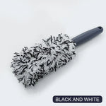 SEAMETAL Car Wheel Tire Rim Cleaning Brush Portable Plush Car Wheel Hub Brush Washing To detail view