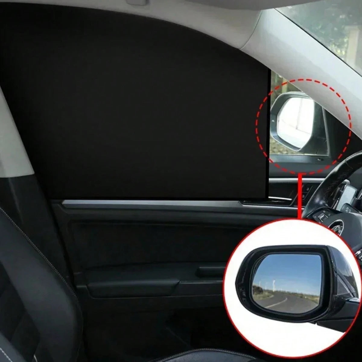 Magnetic Curtain Protectors, Side Window Sunshades, UV Protection, Suitable for Most alternate view