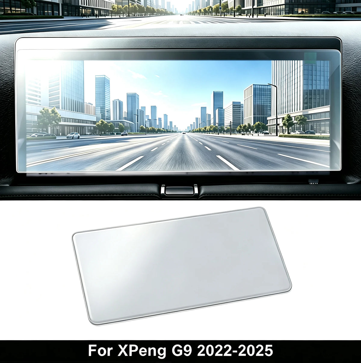 For XPeng G9 2022-2025 Car Interior Transparent TPU Protective Film Center Console Dashboard Gear Anti-scratch Film
