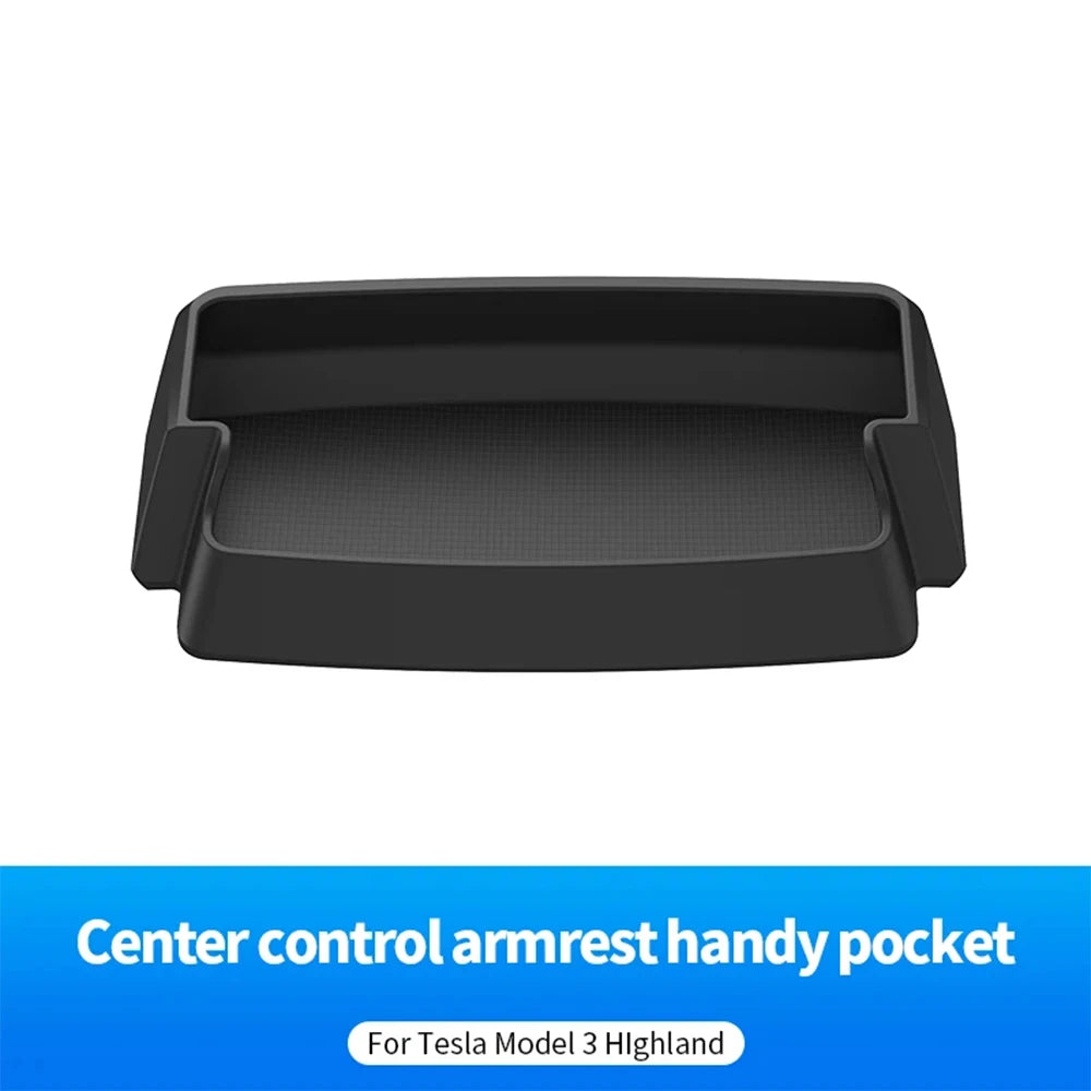 Center Console Armrest Storage Box | Tesla Model 3 Highland 2024 Organizer alternate view