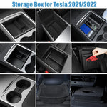 Car Storage Box for Tesla Model 3/Y Highland | Center Console Hidden Organizer additional angle