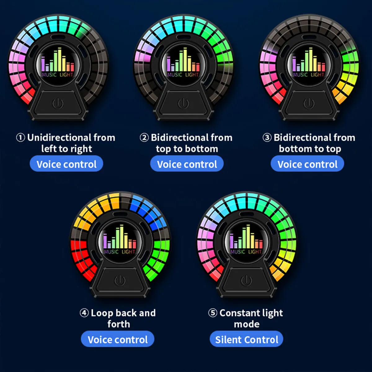 Car Music Rhythm Lamp Air Freshener | RGB LED Strip with App Control detail view