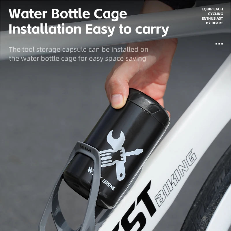 WEST BIKING Bicycle Repair Tool Storage Capsule Portable Waterproof Toolkit With Wate alternate view