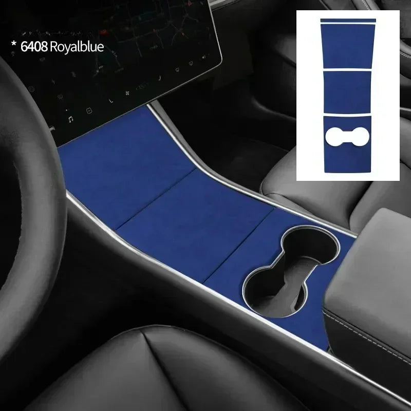 For Tesla Model 3 2017-2020 Car Central Console Gear Shifter Panel Modifed Decorative Cover Pad Sheath Shell Sticker