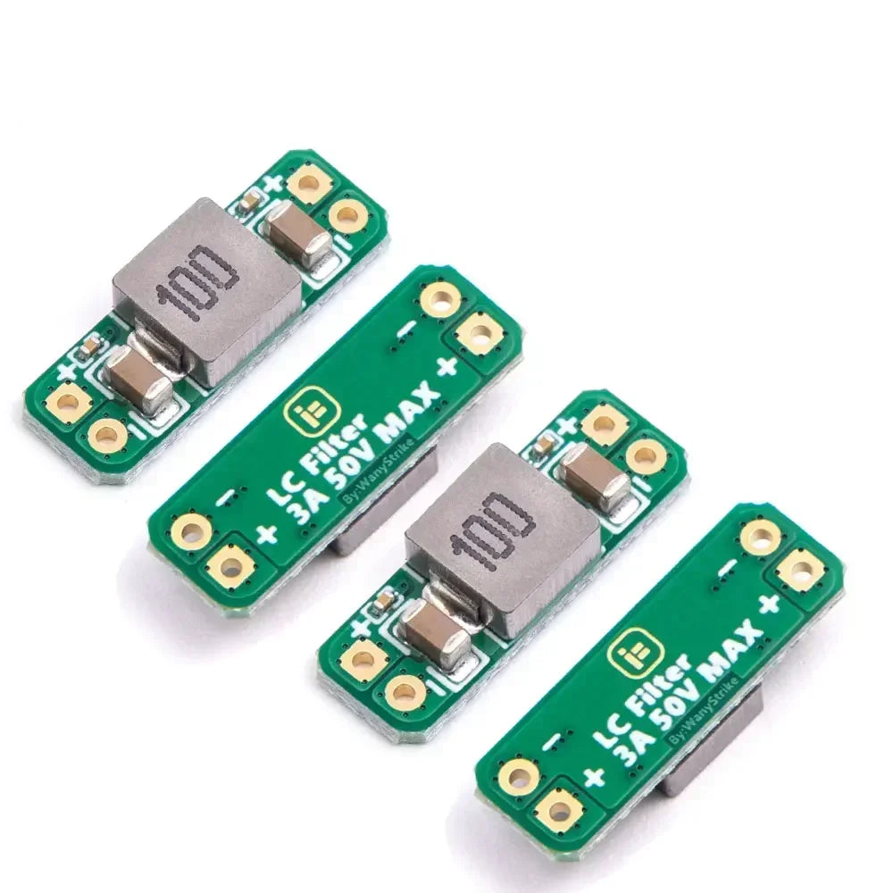 4pcs LC Filter Module 3A 5-30V Built-in Reverse Polarity Protection Reduce the Effect of Radiated Interference for FPV Drone