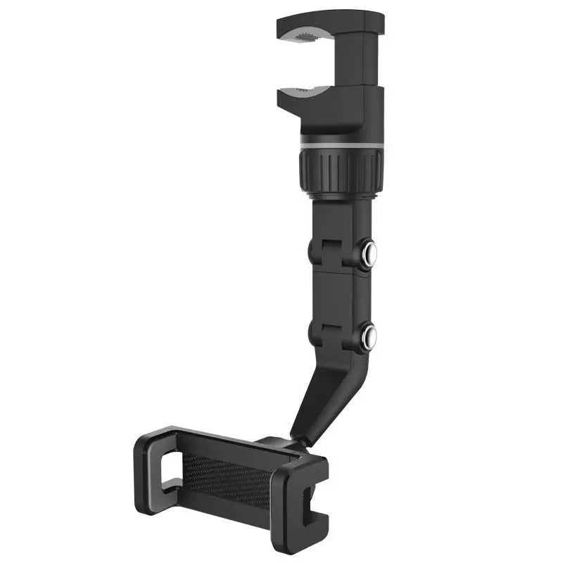 Car Rearview Mirror Phone Bracket Telescopic Quick Release Plastic alternate view