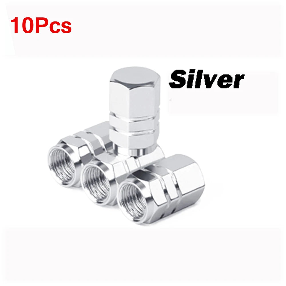 Aluminum Alloy Tire Valve Caps | 5 or 10 Pack Waterproof Dustproof Stem Covers alternate view