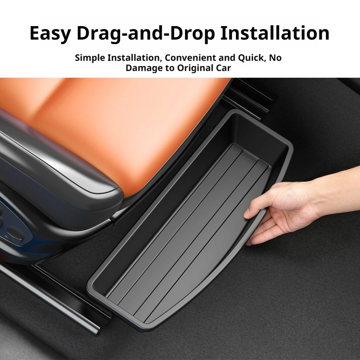 Under Seat Storage Box Universal Car Seat Organizer lifestyle view