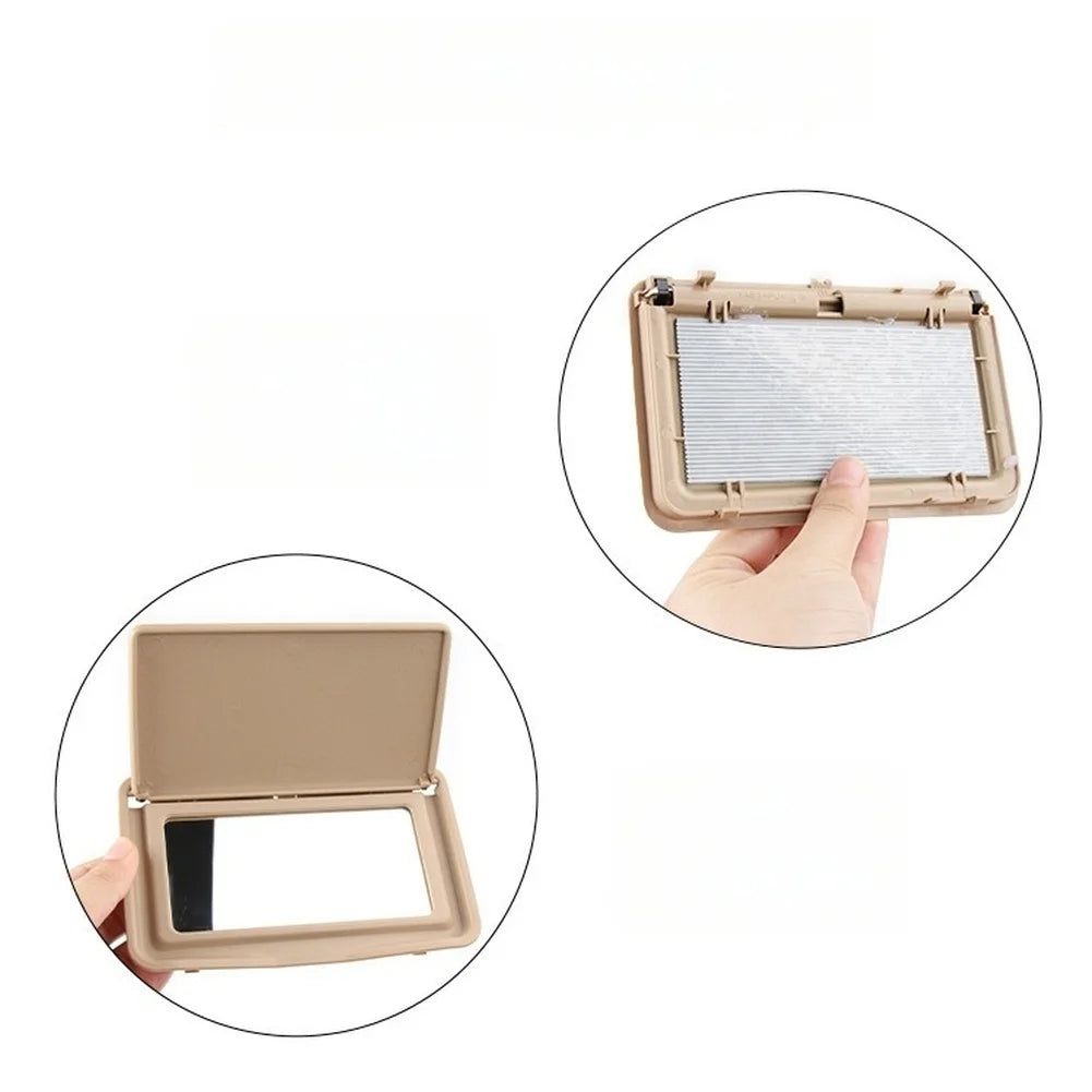 For Mercedes C Class W202 W210 Car Sun Shade Visor Sunshade Makeup Cosmetic Vanity Mirror Cover Auto Parts