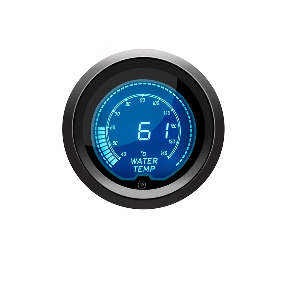 52mm Car Gauge Set | 7 Color LCD Digital Display Tachometer Boost Water Temp Oil Temp Oi detail view