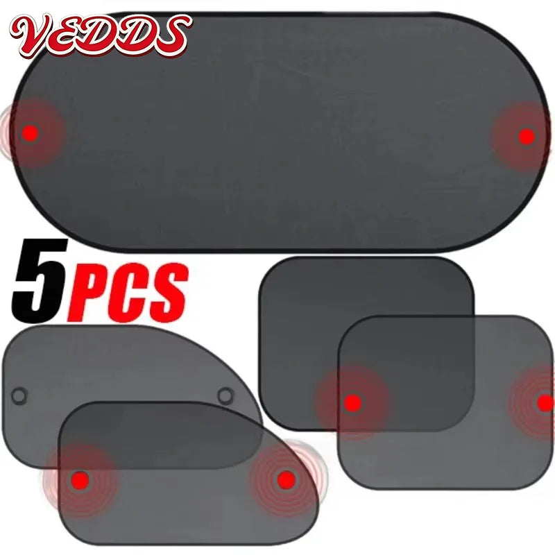 New 4PCS Car Window Sunshade Cover Block for Kids Car Side Window Shade Cling Sunshades Sun Shade Cover Visor Shield Screen Hot