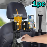 Car Seat Back Organizer with Cup Holder and Phone Mount