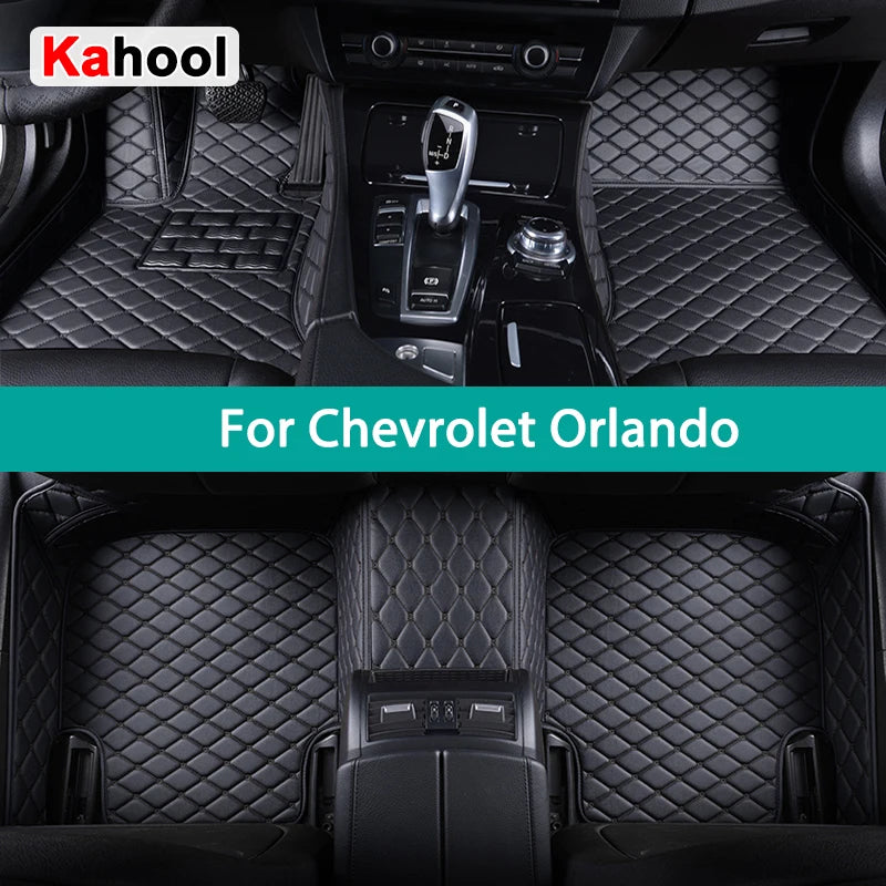 KAHOOL Custom Car Floor Mats For Chevrolet Orlando Auto Carpets Foot Coche Accessorie