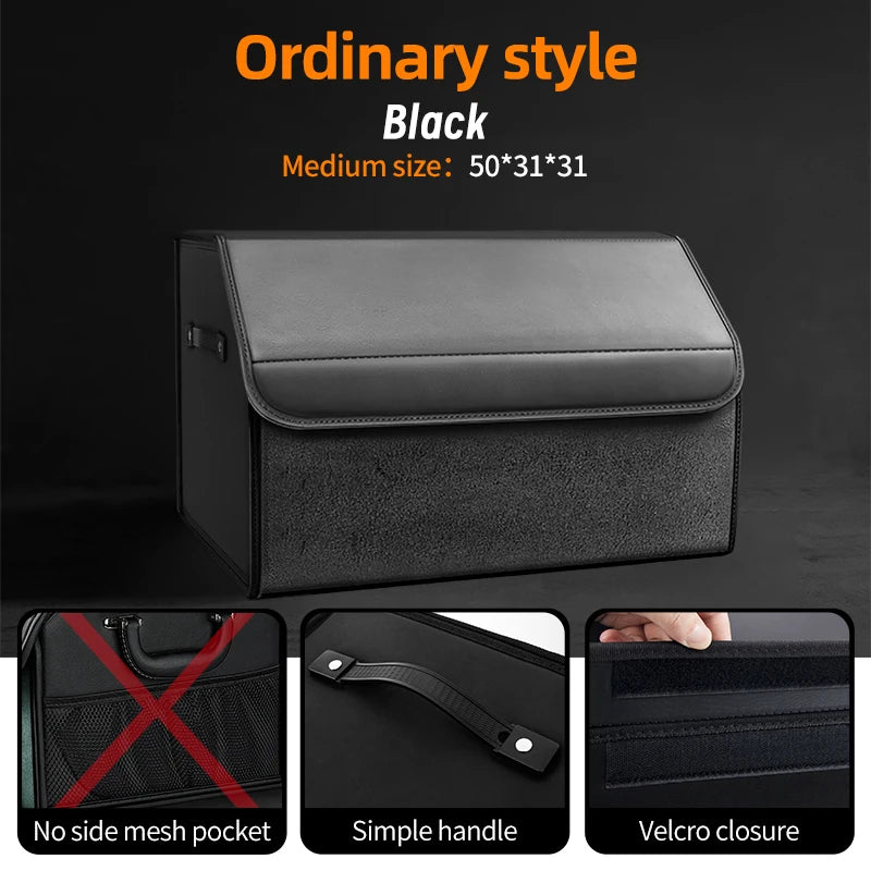 Car Trunk Organizer – Large Capacity Suede Foldable Storage Box (3 Sizes, 10 Colors) lifestyle view