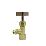 1/4 Thread Adapter R-134a Refrigerant Can Dispensing Bottle Tap Opener Valve 60*35m additional angle