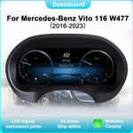 Digital Cluster Dashboard for Mercedes-Benz Vito 116 W477 2016-2023 | 12.3-Inch HD 1920x720 LCD Spee