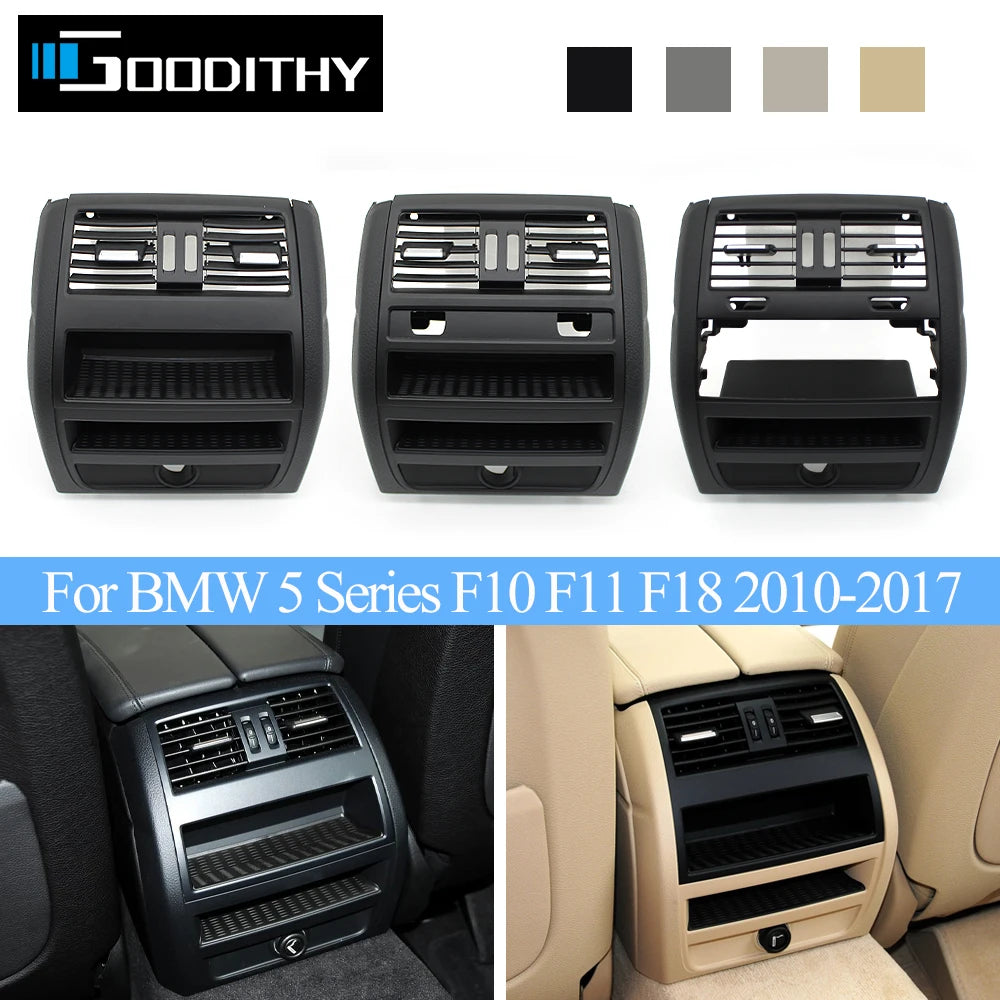LHD RHD Car Rear Air Conditioning AC Vent Grille Panel Cover Outer Frame Replacement For BMW 5 Series F10 F11 F18 2010-2017