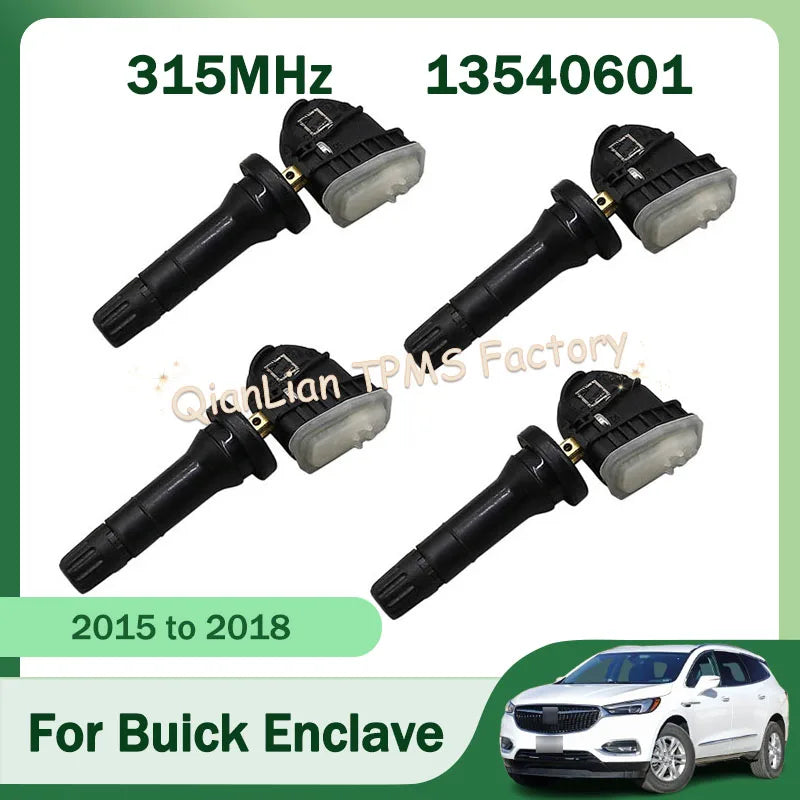 TPMS Tire Pressure Monitoring Sensor 13540601 | 315MHz Direct Replacement for Buick Cadillac Chevrol