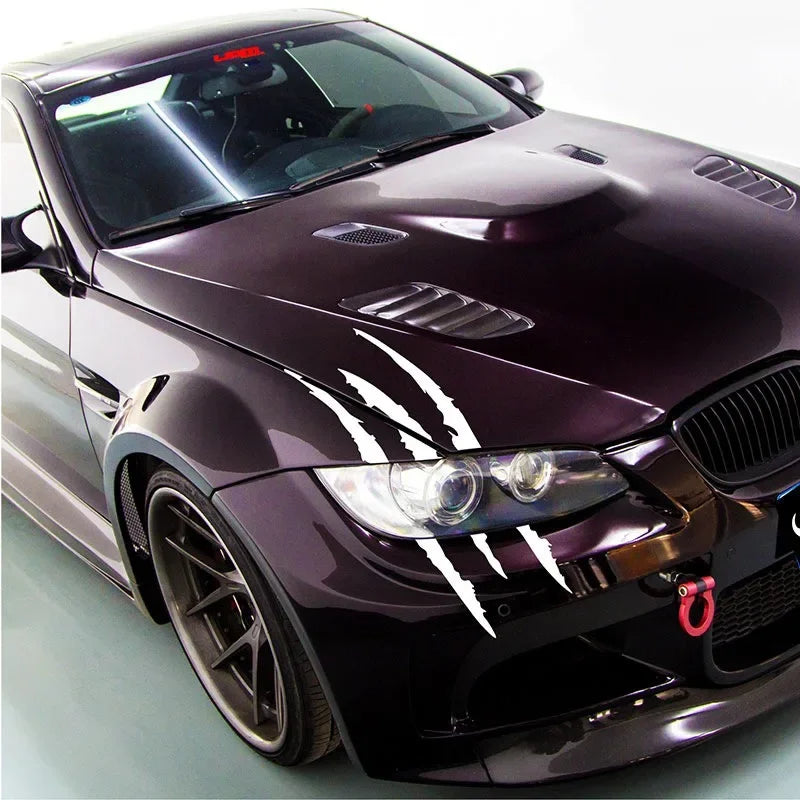 Ghost Claw Scratch Car Sticker PVC detail view