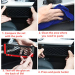 1Pcs Car Organizer Storage Bag Auto Paste Net Pocket Phone Holder Car Accessories 20cm close-up view