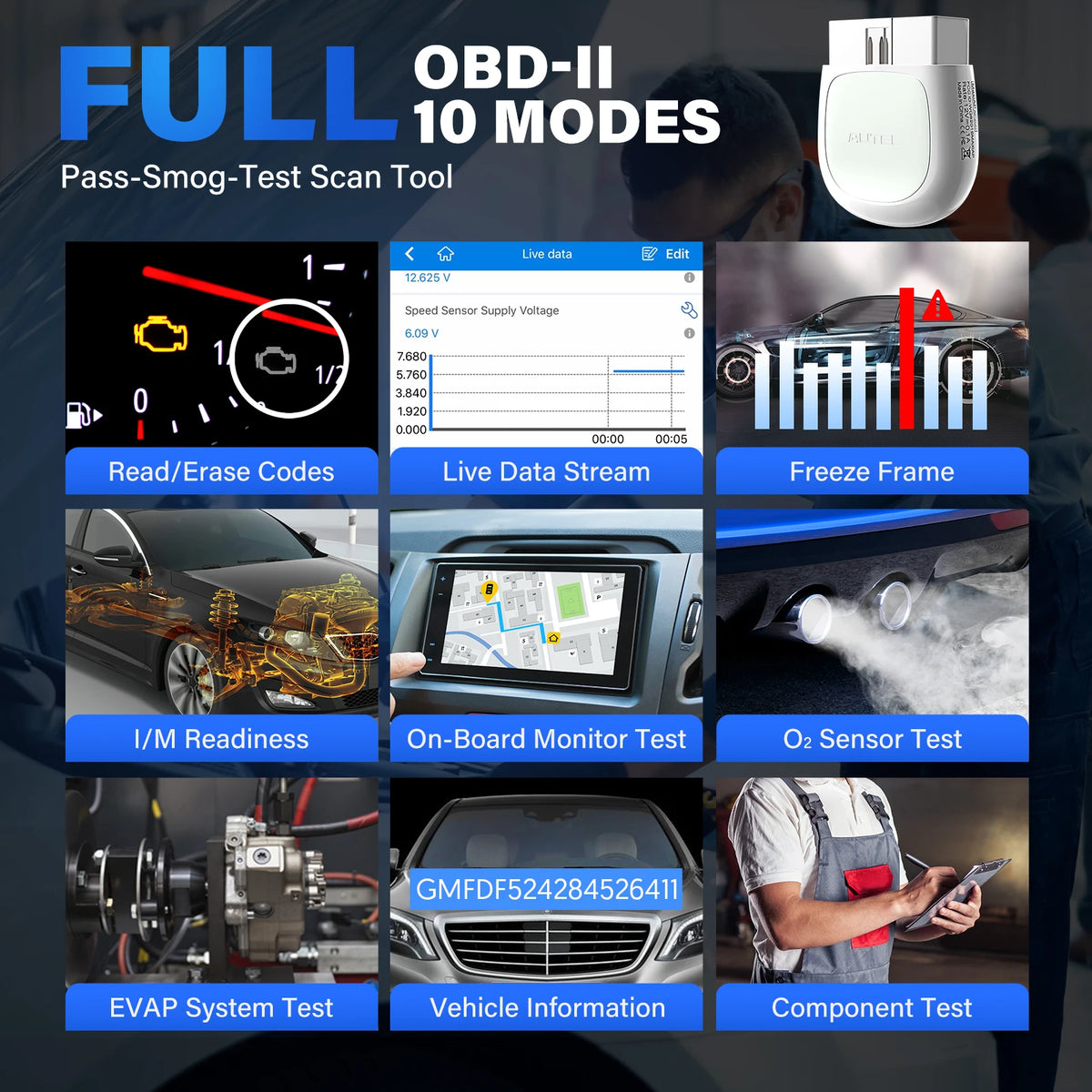 Autel AP200 Bluetooth OBD2 Scanner Automotivo OBD 2 TPMS Code Reader Car Diagnostic Tool Full Systems Scan Tools Before 2017