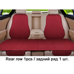 Flax Car Seat Cushion Pad Thick Fiber Filled Seat Cover alternate view