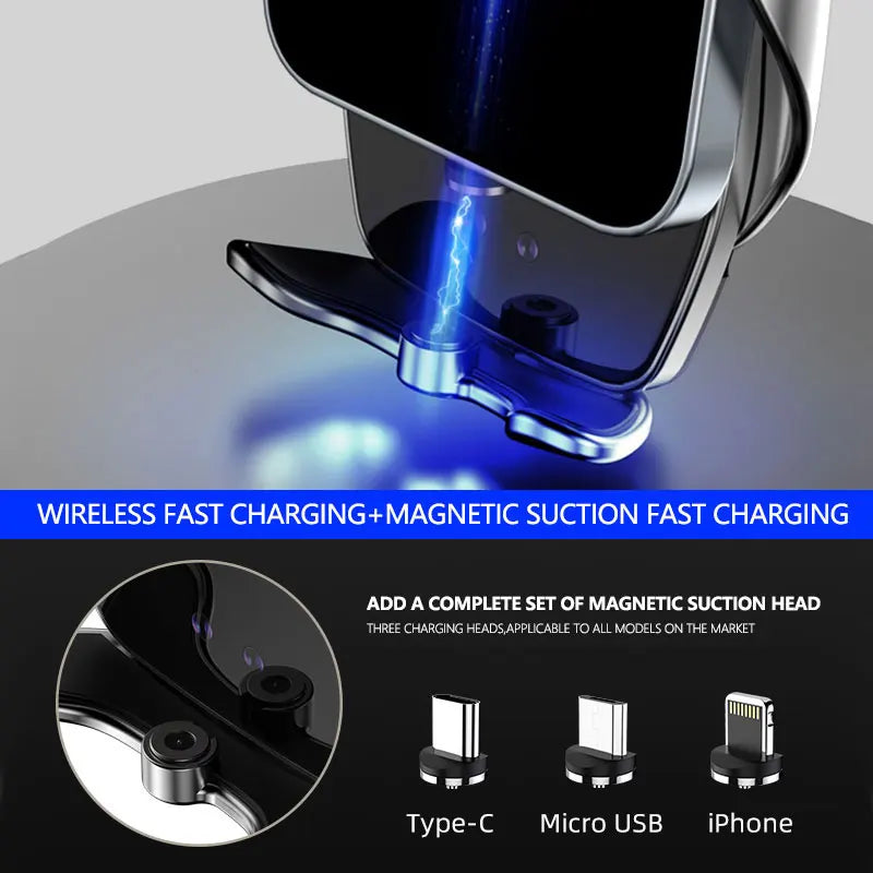 Car Phone Holder For BMW 3 Series 320 330 340 G20 2019-2022 Dedicated Infotainment Screen Wireless Charging Smartphone Holder