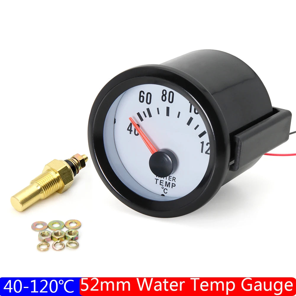 Car 52mm 6-in-1 Gauge Set | Turbo Boost Oil Pressure Water Temp Tachometer Voltmeter alternate view