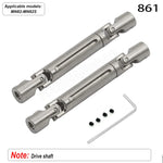 MN Series 82 82S Off-road Vehicle Parts - Metal Upgrade Accessories: Front and Rear Axles, Transmission Shaft, Tie Rods, Frame