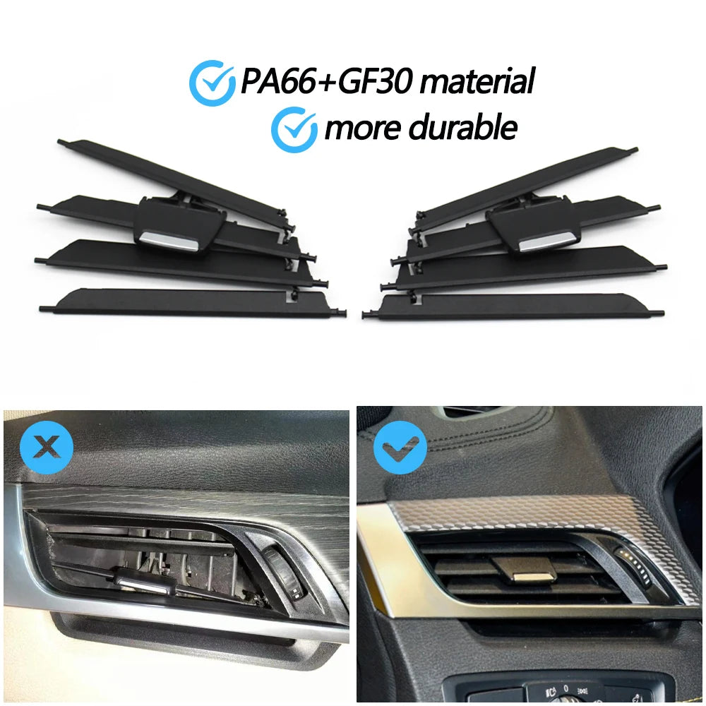 Car Front Dashbpard Air Conditioning Middle Left Right AC Vent Grille Repair Kit For BMW X1 X2 2 Series F48 F49 F39 F45 F46