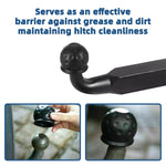 1PC Trailer Hitch Ball Cover Rubber Universal Tow Hitch Cap Protective Cover Dustproof close-up view