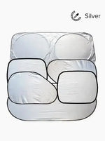 6 Pieces/Set Car Sunshade Windshield Covers | Anti Snow Ice UV Protection Reflective alternate view