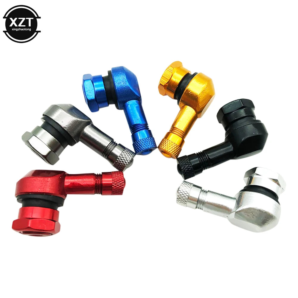 WYMECT 90 Degree Aluminum Alloy Motorcycle Tire Valve Stem | Tubeless Rim Valve