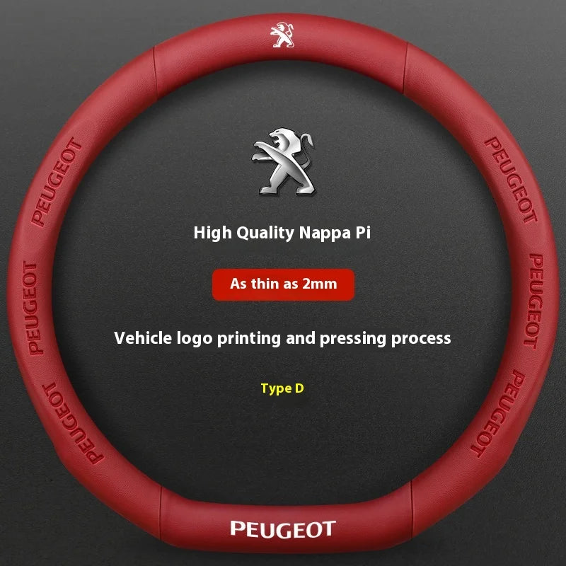 Car Steering Wheel Cover For Peugeot 106 107 108 206 207 208 301 307 308 406 407 408 508 detail view