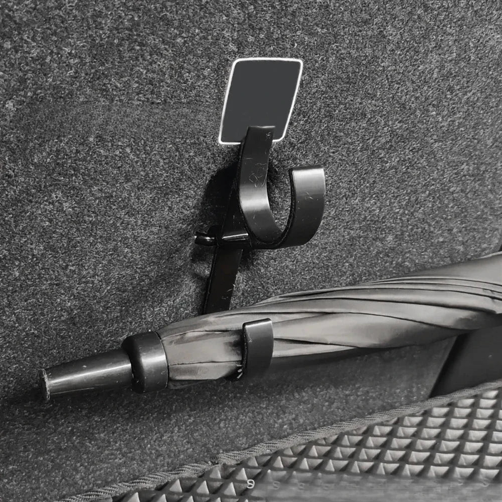 Car Umbrella Hook Holder Trunk Hanging Mount 2 Pcs close-up view