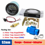 52mm Digital Water Temp Gauge 40-120℃/100-250℉ | Dual Unit Auto Temperature Monitor f alternate view