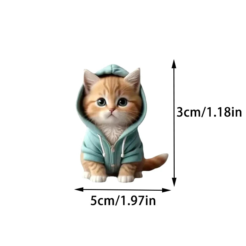 Car Outlet Vent Perfume Clips Cat Acrylic 2D Air Freshener Diffuser | Car Interior additional angle