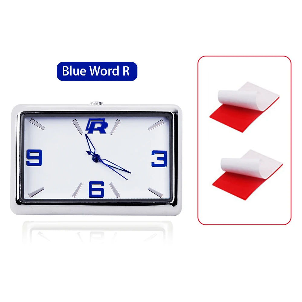 High Quality Car Clock Automobile Internal Stick-On Mini Digital Fashion Watch Auto Quartz Clock Watch Car Ornaments Accessories