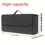 Gray Anti Slip Trunk Organizer for Boot Tools