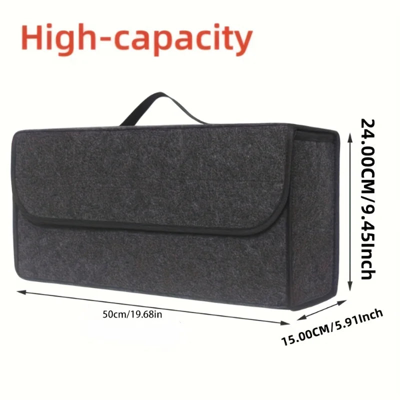 Gray Anti Slip Car Trunk Organizer Bag for Boot Tools
