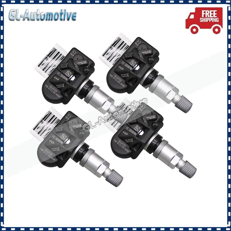 Set of 4 TPMS Tire Pressure Sensors A0009057205 for BMW Mercedes-Benz | 433MHz