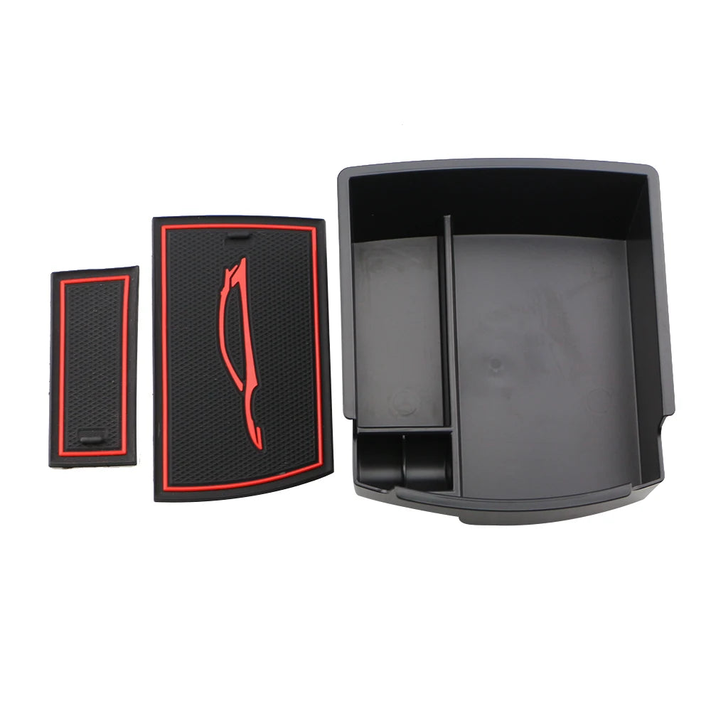 Car Center Console Armrest Storage Box Tray for Hyundai Kona 2017 2018 2019 2020 2021 2022 2023 Container Organizer Accessories