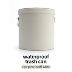 Car Trash Can Organizer Waterproof Round Garbage Storage Basket lifestyle view