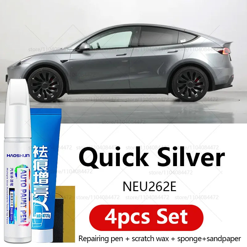 Car Paint Repair Pen For Tesla Model X Y S 3 | 4PCS Scratch Repair Kit additional angle