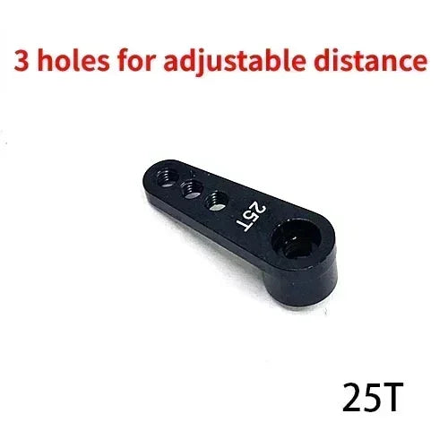 NEEBRC 25T Metal Servo Arm 3 Holes for 1/10 RC 12KG 7KG 21G 2KG Servo Car Boat Robot Wltoys Futaba HSP Axial SCX10 Accessories