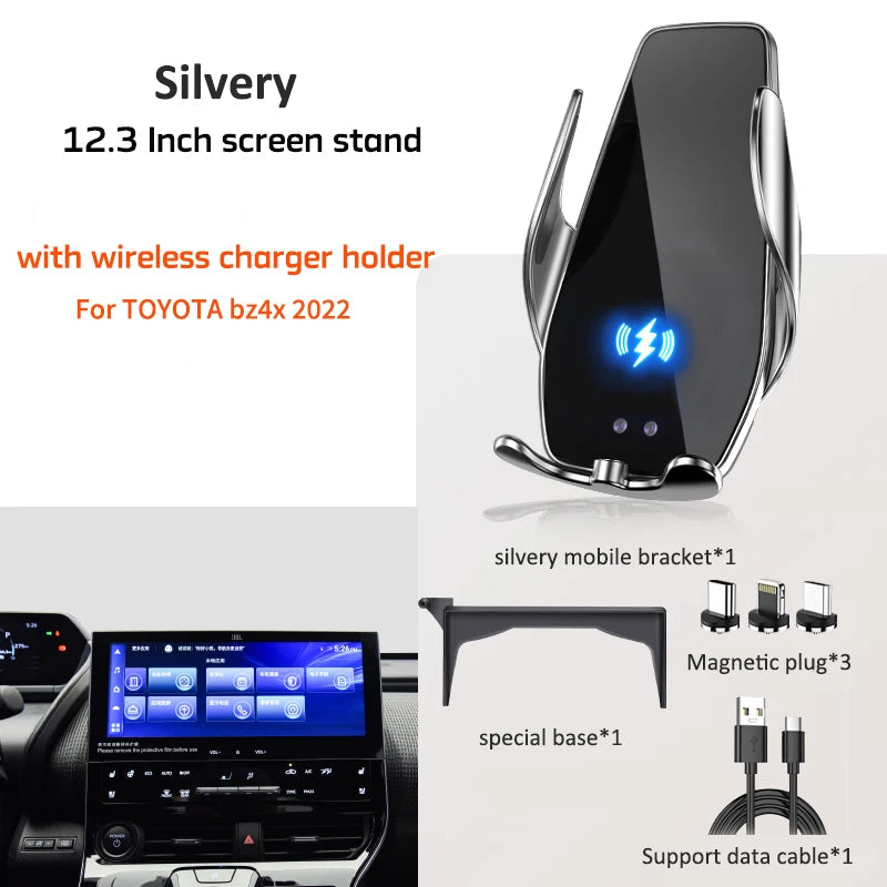 Car Screen Mounted Phone Holder For Car Cell Stand in Toyota bz4x Mobile Phone Navigation Bracket Auto Interior Accessories