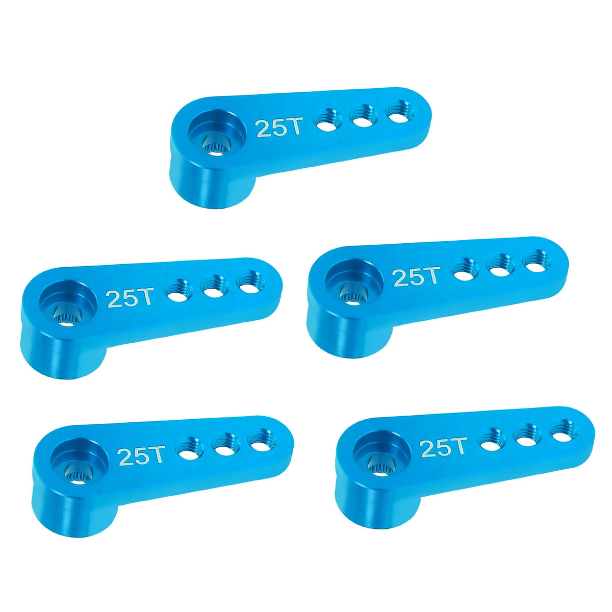 Metal 25T Extended Servo Arm Steering Horn 3 Hole For 1/10 RC Crawler additional angle