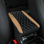 PU leather multi-color three-dimensional embroidered car armrest cushion, center console cushion, car decoration items